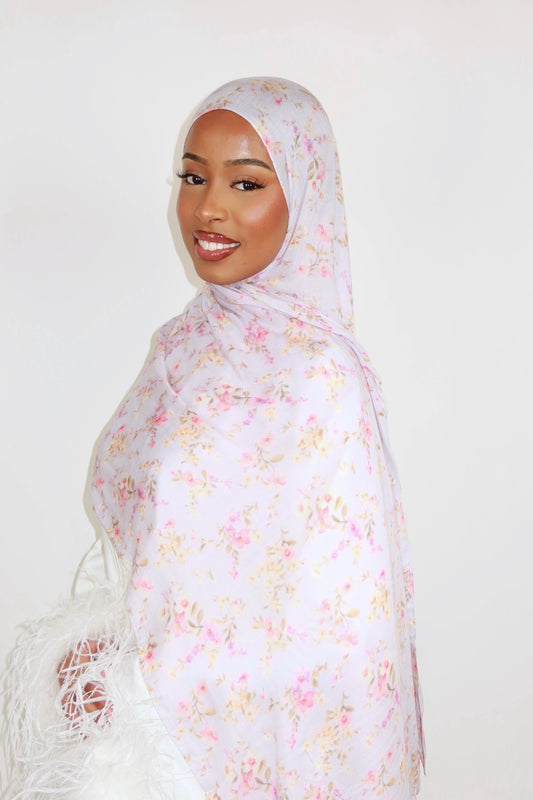 Lilac Meadow Modal Hijab image 0