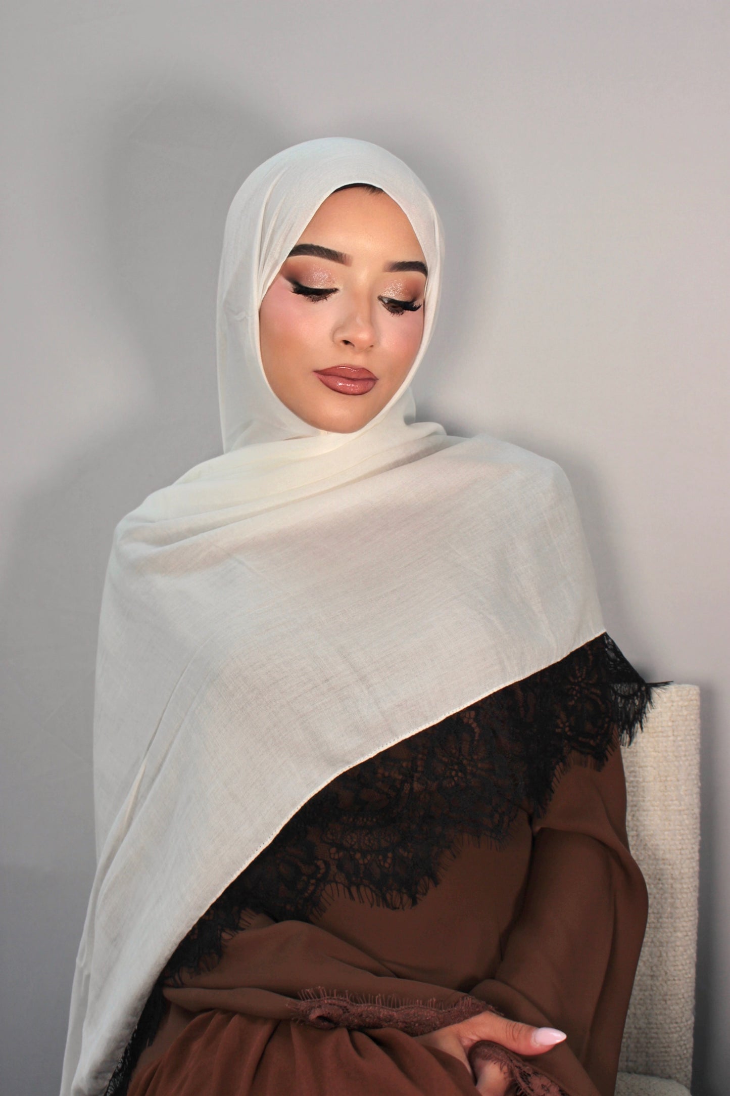 Ivory Noir Lace