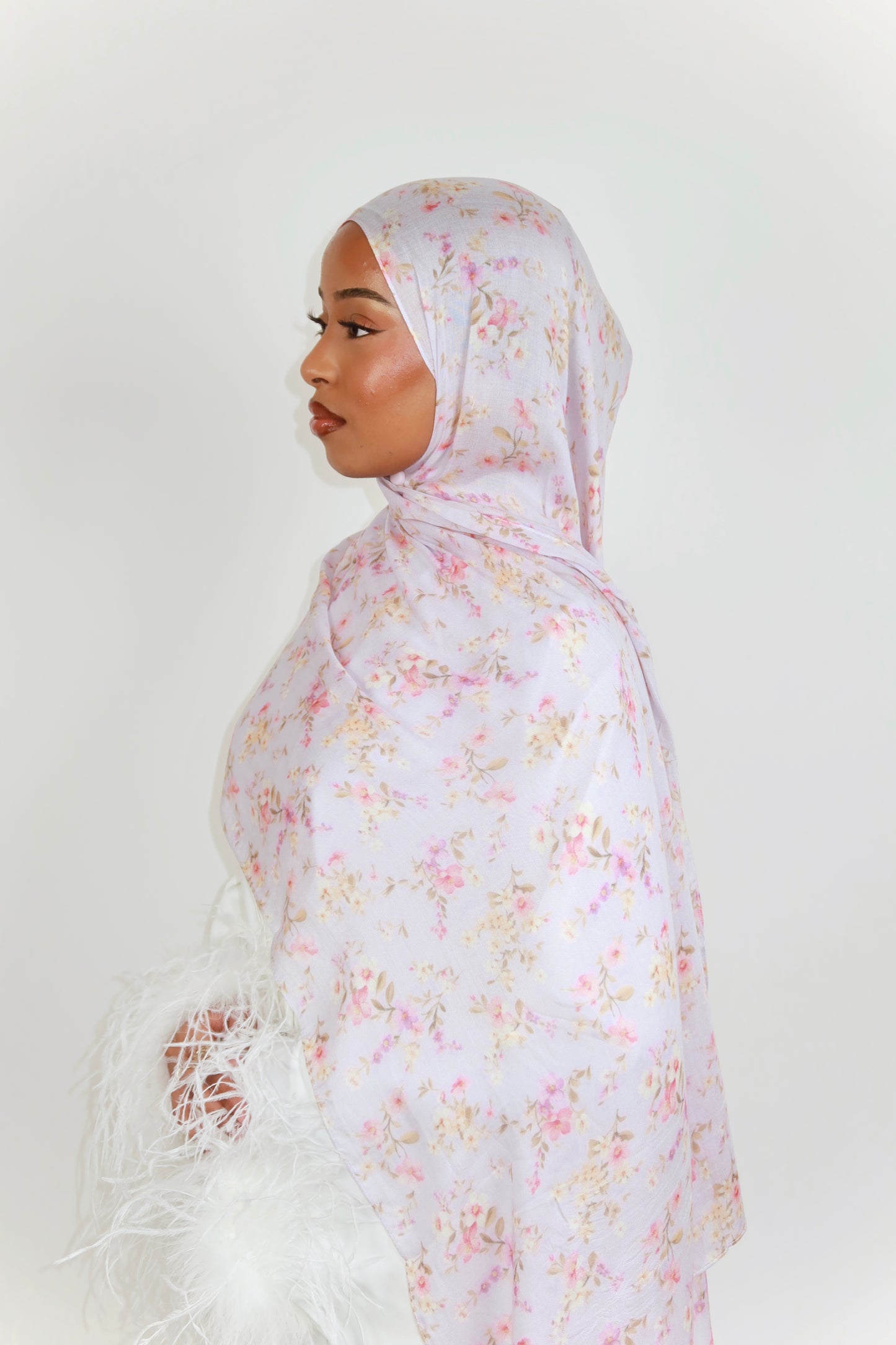 Lilac Meadow Modal Hijab image 1