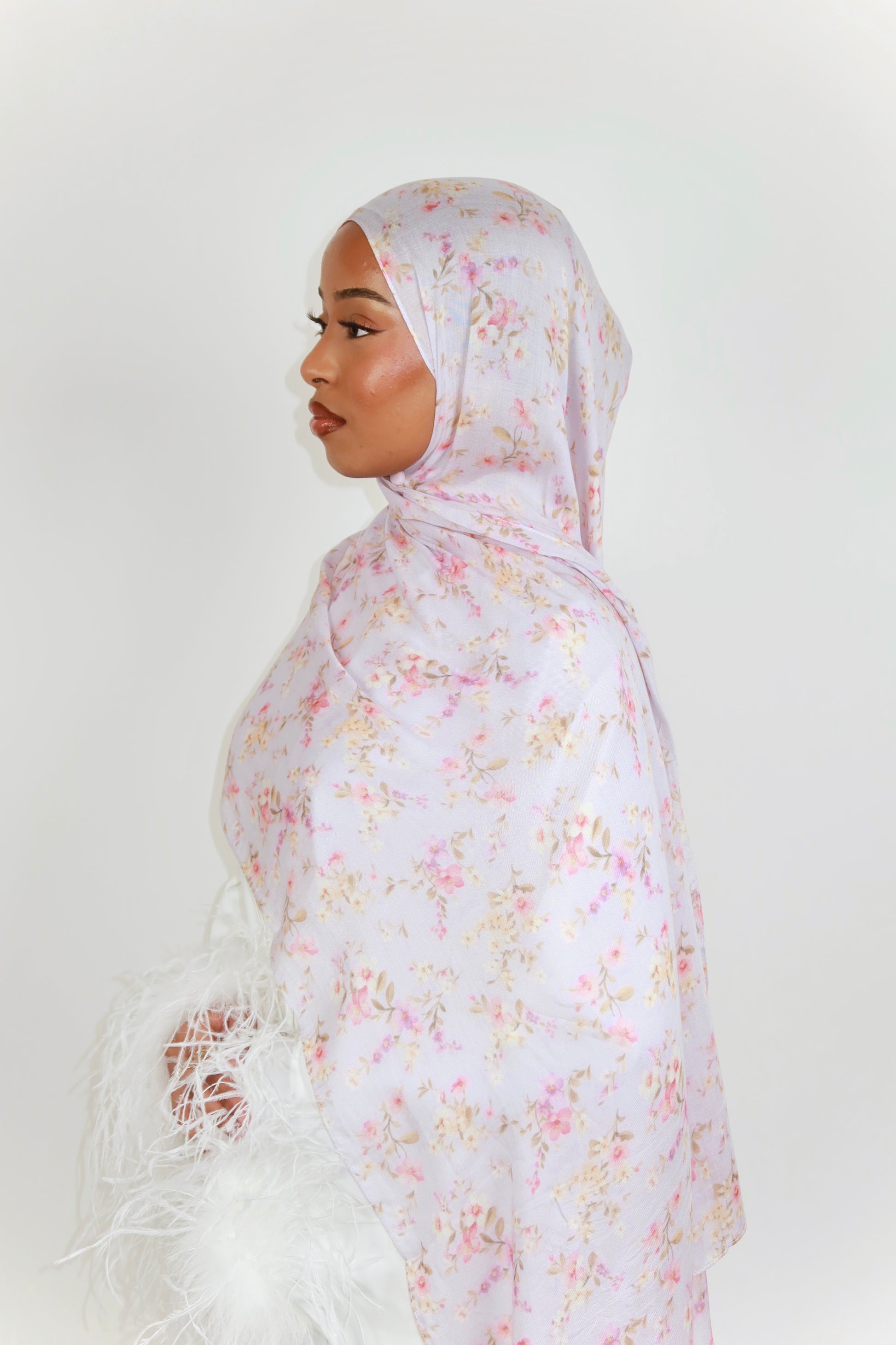 Lilac Meadow Modal Hijab image 1