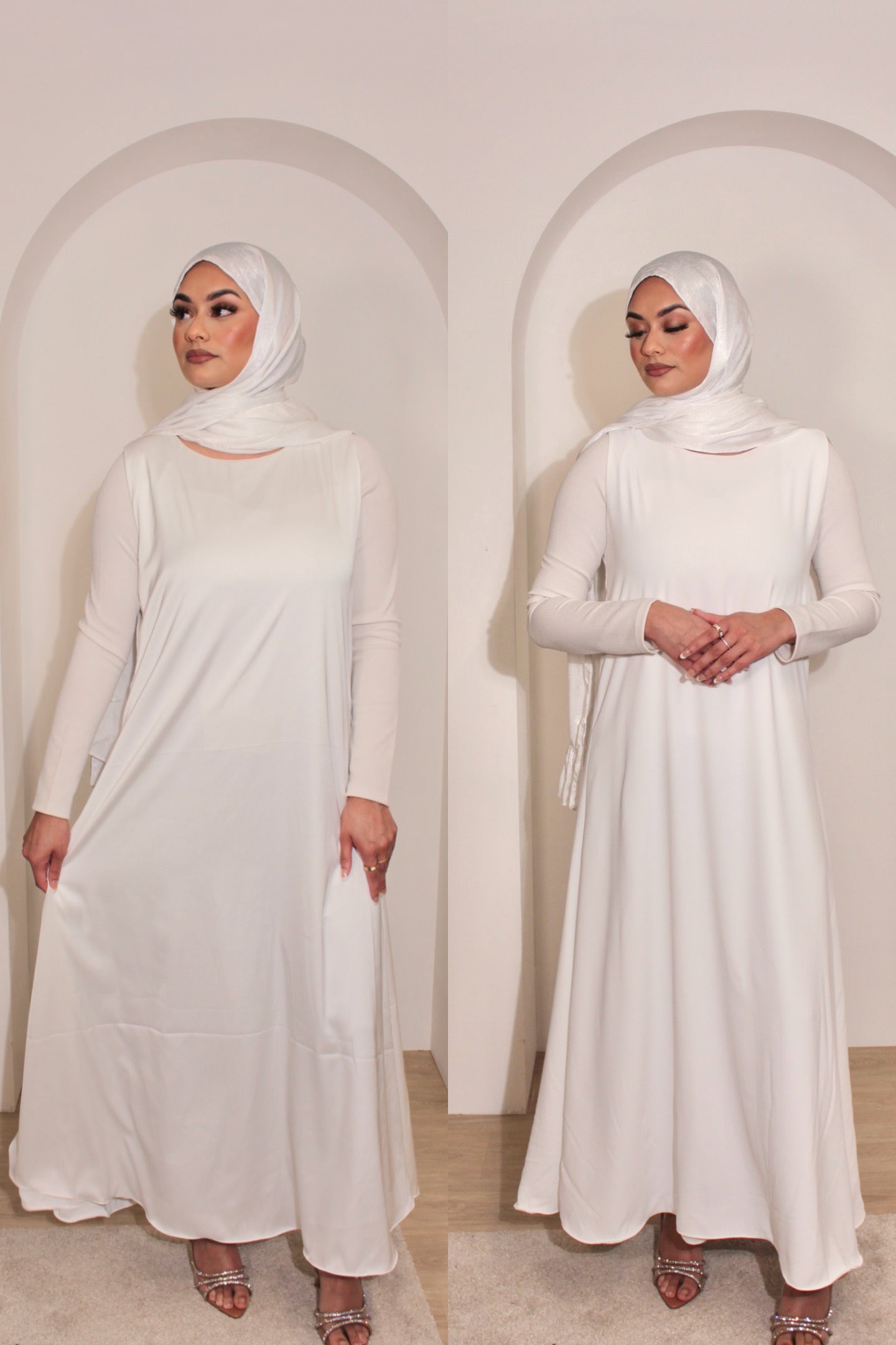 White Reversible Slip Dress (sleeveless) image 0