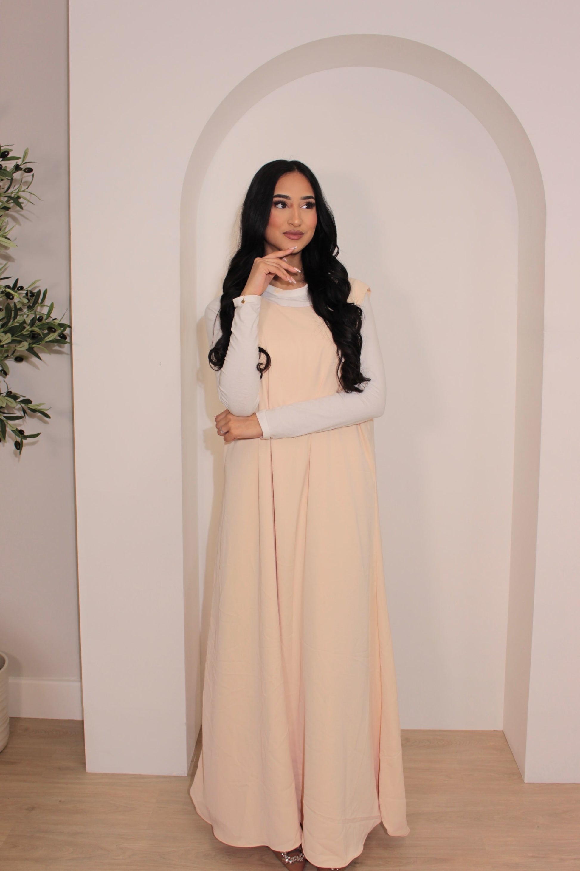 Nude Reversible Slip Dress (sleeveless) image 1