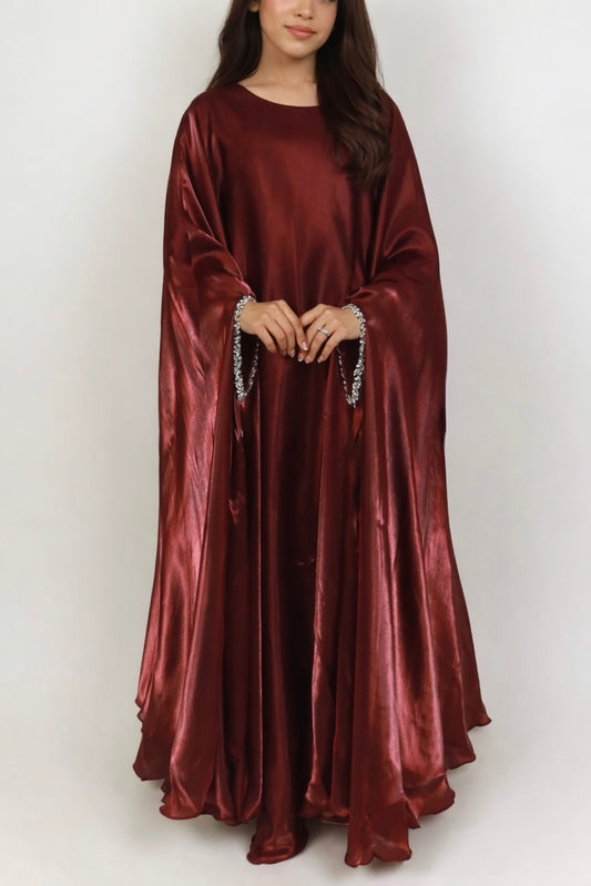 (Older Girls/Petite) Rose Noir - The Jameela with scarf image 0