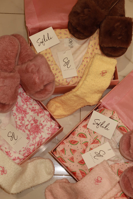 Gift Box with Slippers & Socks (purchase pj separately) image 0