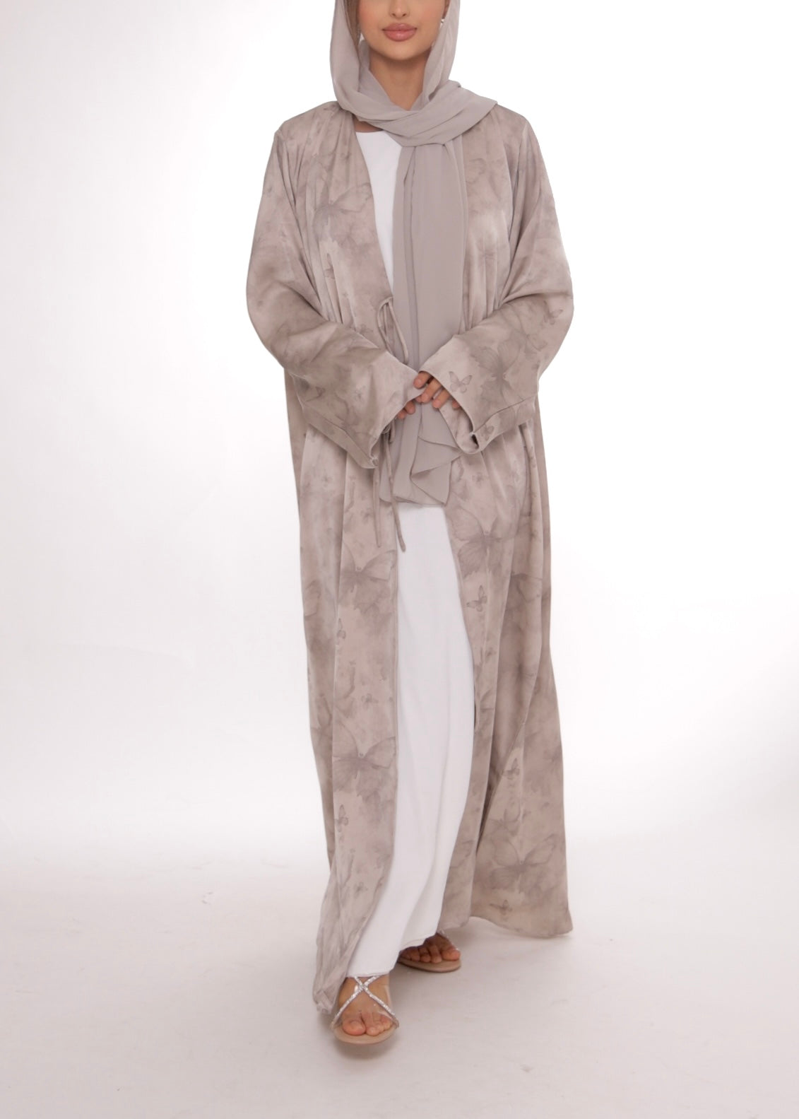 Sandstone - Maryam Abaya & Scarf image 0